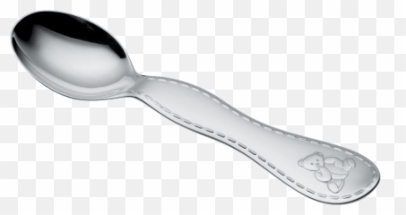 Silver - Plated Baby Spoon png