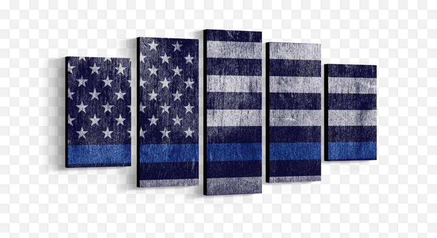 Thin Blue Line Canvas Painting Transparent PNG