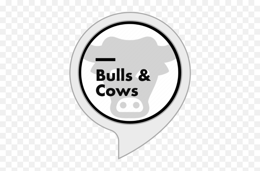 Bulls U0026 Cows Amazonin Alexa Skills - Circle Png,Black Bulls Logo