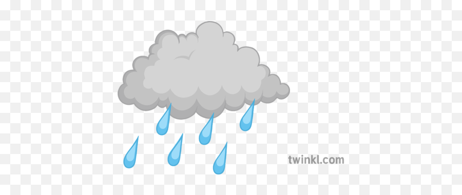 Heavy Rain Symbol Geography Coasts Weather Cloud Ks3 - Illustration Png,Rain Cloud Png