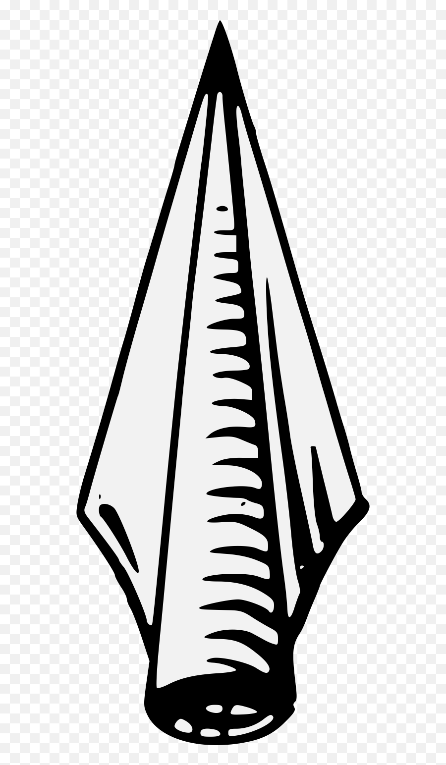 Png Black And White Spearhead Traceable Heraldic Art Clipart - Spear Head Clipart,Andy Biersack Png