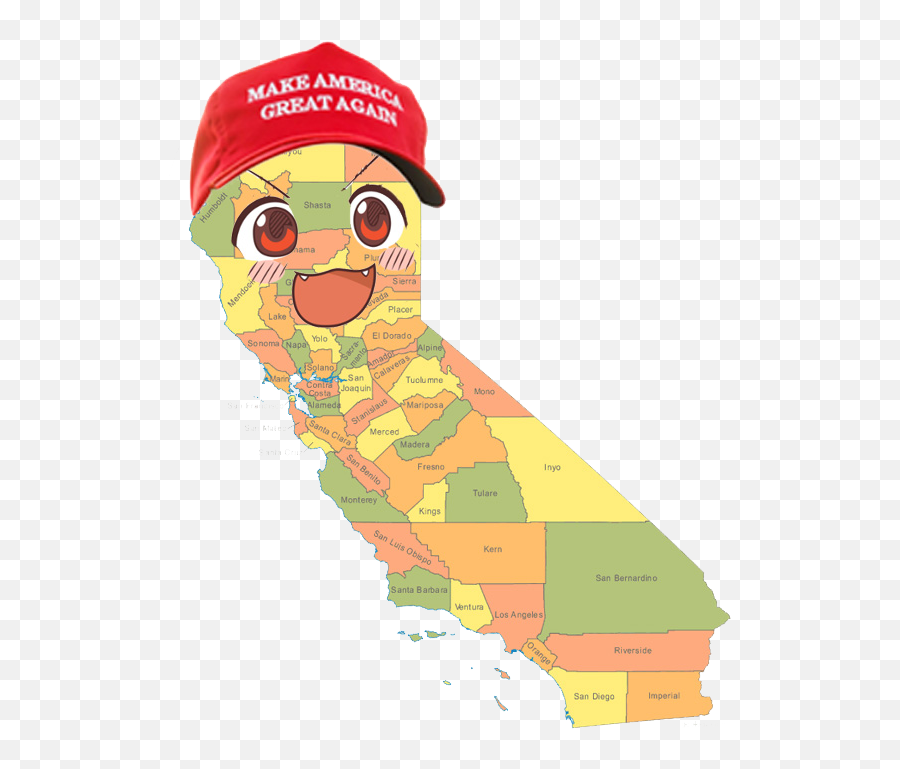 Magafornia Make America Great Again Know Your Meme - Kid Friendly California Maps For Kids Png,Make America Great Again Hat Transparent