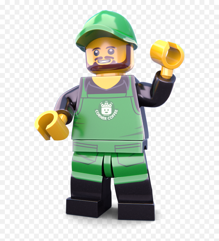 Brick Loot Exclusive Coffee Barista Custom Lego Minifigure Limited Edition - Lego Coffee Png,Lego Characters Png