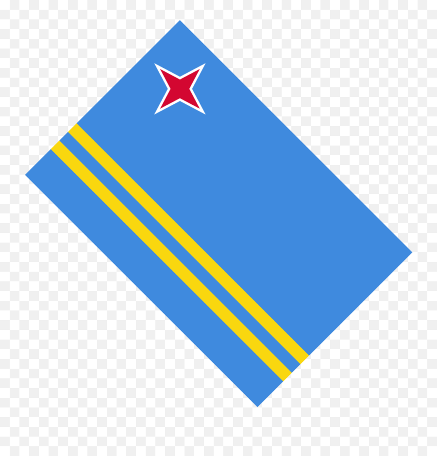 Fileflag Of Aruba Diagonalsvg - Wikipedia Flag Png,Diagonal Line Png