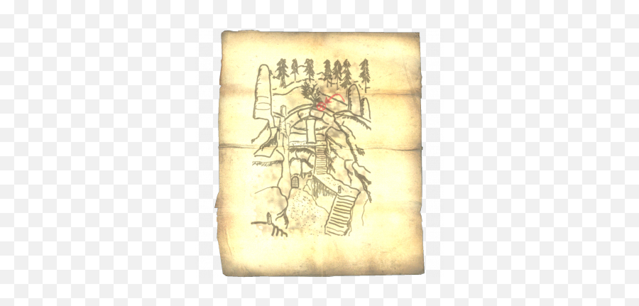 Treasure Map Vi - Skyrim Wiki Mapa Del Tesoro Skyrim Png,Treasure Map Png