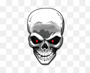 Terminator Clipart Black And White - Skull Wallpaper Png,Terminator Transparent