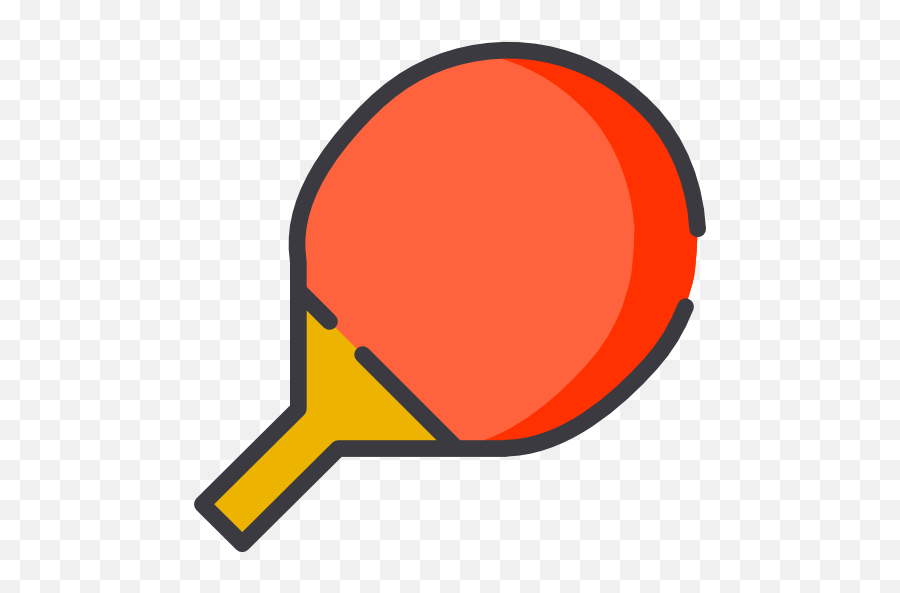 Ping Icon - Cartoon Ping Pong Paddle Png,Ping Pong Png