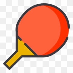 Ping Icon - Cartoon Pong Paddle Png