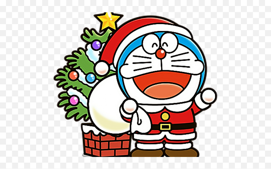 Download Doraemon Clipart Christmas - Doraemon Christmas Png,Doraemon Png