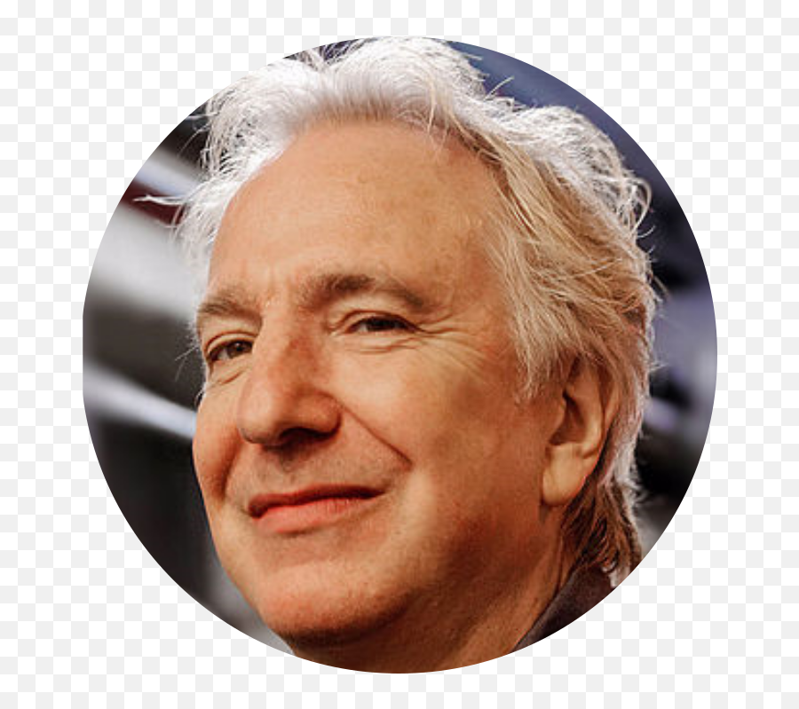 Alan Rickman Round - Portrait Images Round Png,Round Png