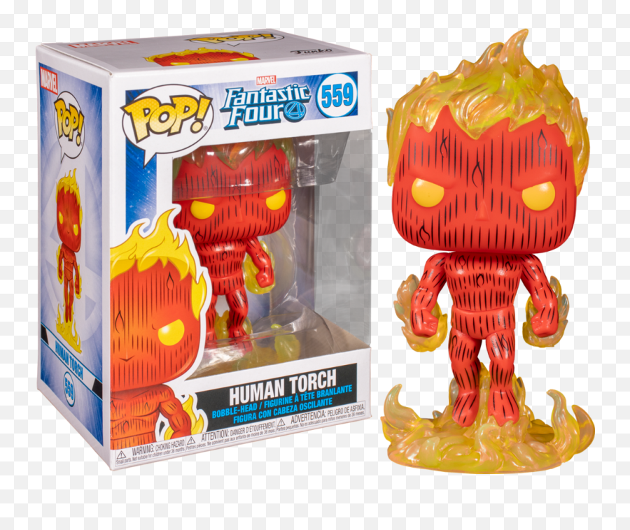 Fantastic Four Funko Human Torch - Human Torch Funko Pop Png,Human Torch Png