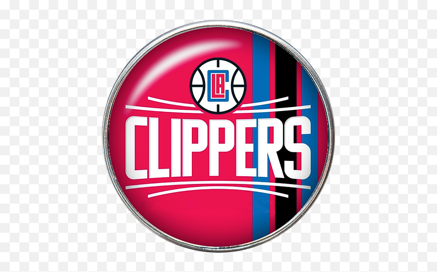 20mm Los Angeles Clippers Nba - Circle Png,Basketball Logo
