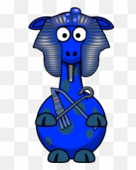 Giraffe Pharaoh Egypt Drawing - Clipart Cartoon Buffalo Png,Pharaoh Png