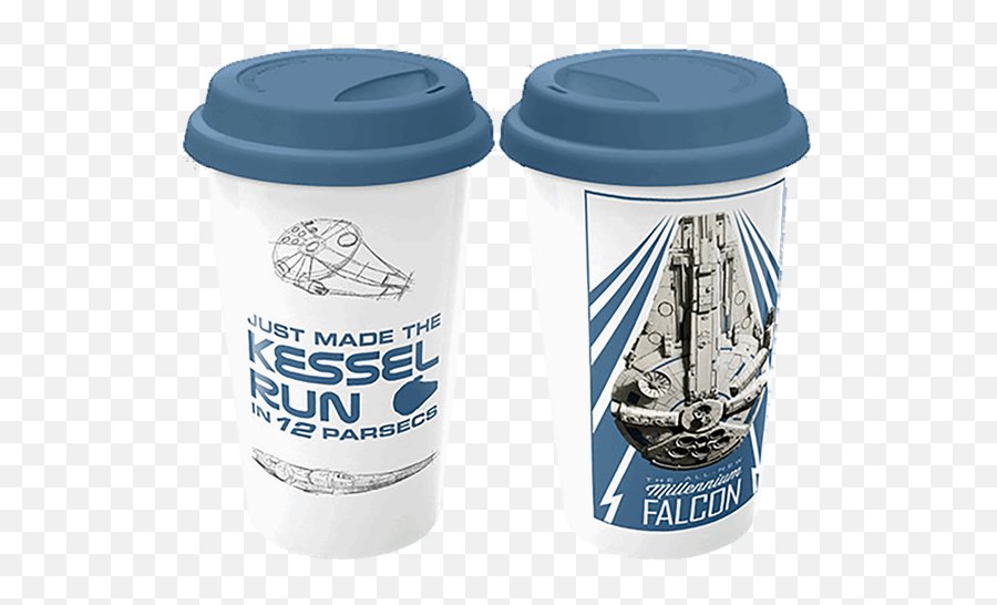 Star Wars - Solo Millennium Falcon Travel Mug Water Bottle Png,Millennium Falcon Png