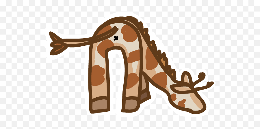 Giraffe Butt Clipart - Mammoth Png,Butt Png