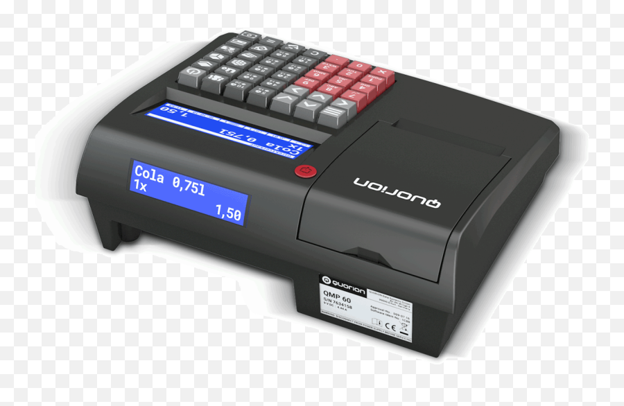 Electronic Cash Register With Cloud Back - Office Software Qmp60 Portable Png,Cash Register Png
