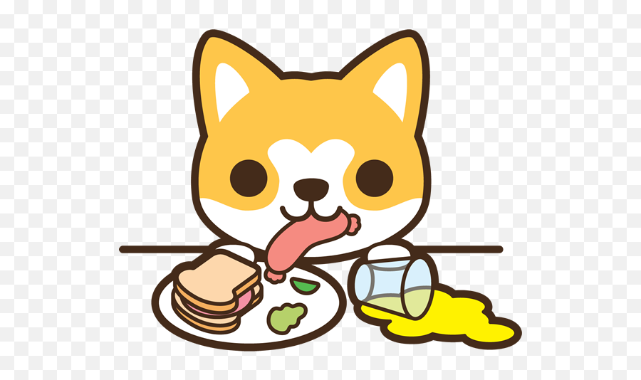 Download Dog Eating Food Off Table - Kawaii Dog And Cat Kawaii Chihuahua Png,Eating Png