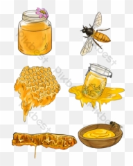 Honey Vector Templates Free Psd U0026 Png Download - Madu
