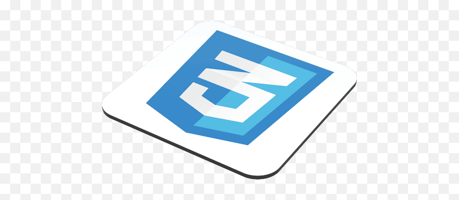 Css3 Logo Coaster - Vertical Png,Css3 Logo Png