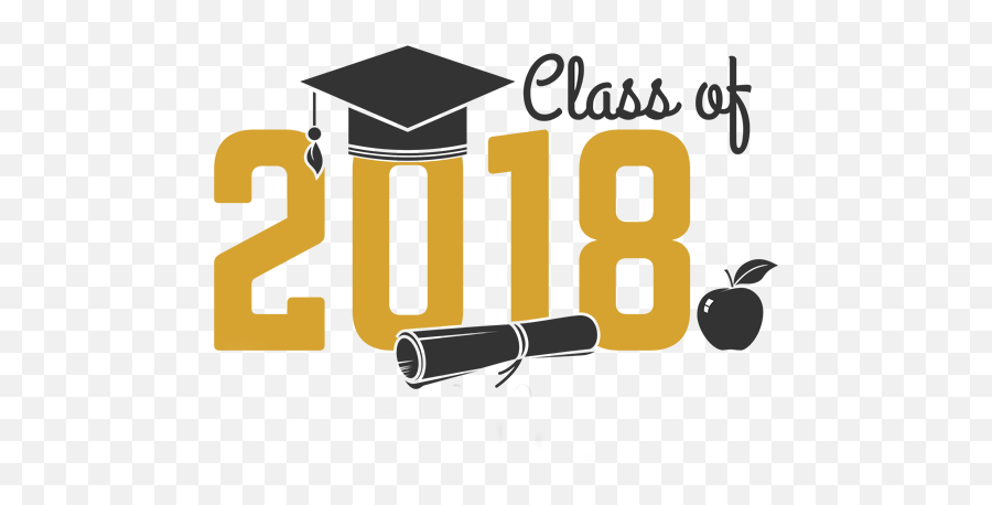 Graduation 2018 Transparent Png - Croissant,Class Of 2018 Png