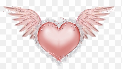 Heart With Wings Png - B Heart Wings Angel My Girly