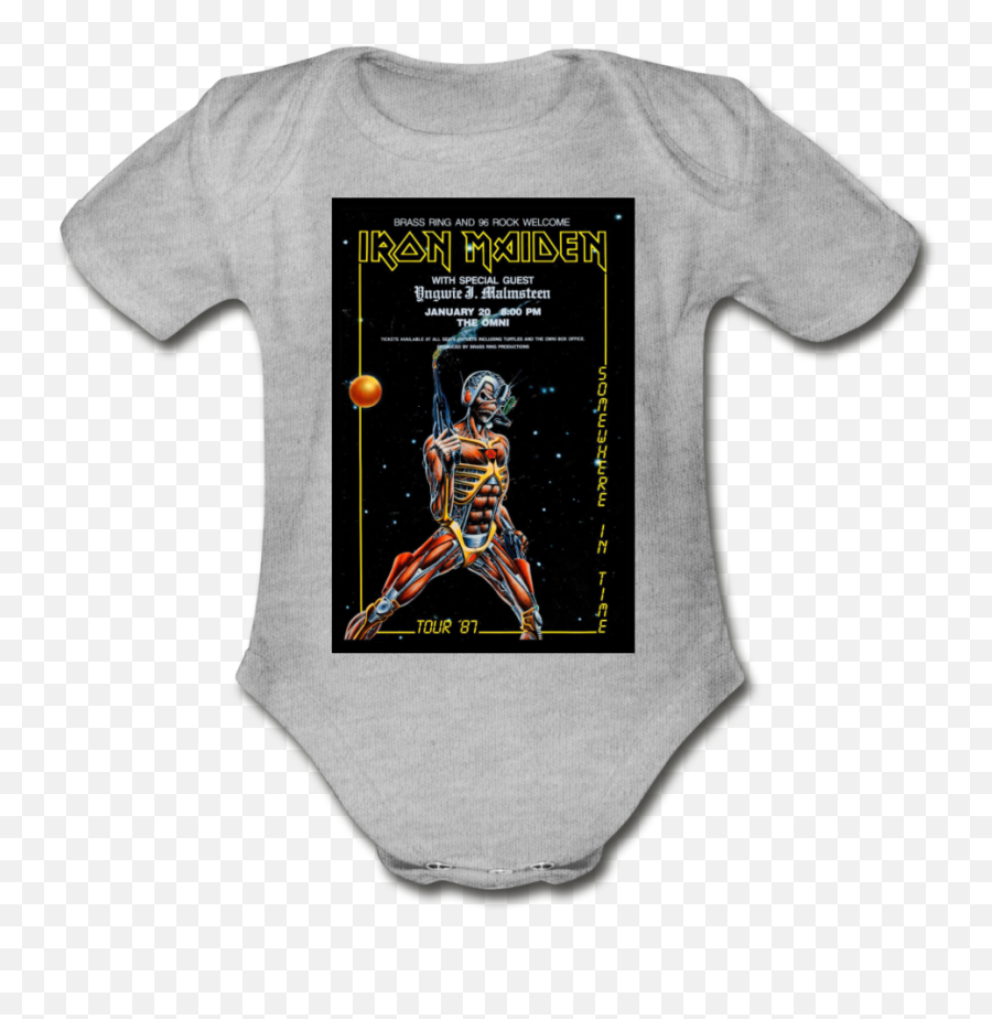 Bodysuit - Short Sleeve Iron Maiden 6 Colour Options Baby Shirt With Bible Verse Png,Iron Maiden Icon