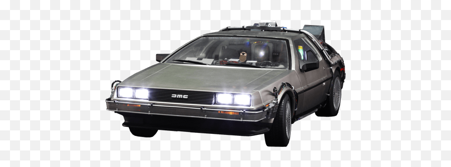 Delorean Front Back To The Future Transparent Png - Stickpng Delorean Time Machine Png,Back Of Car Png