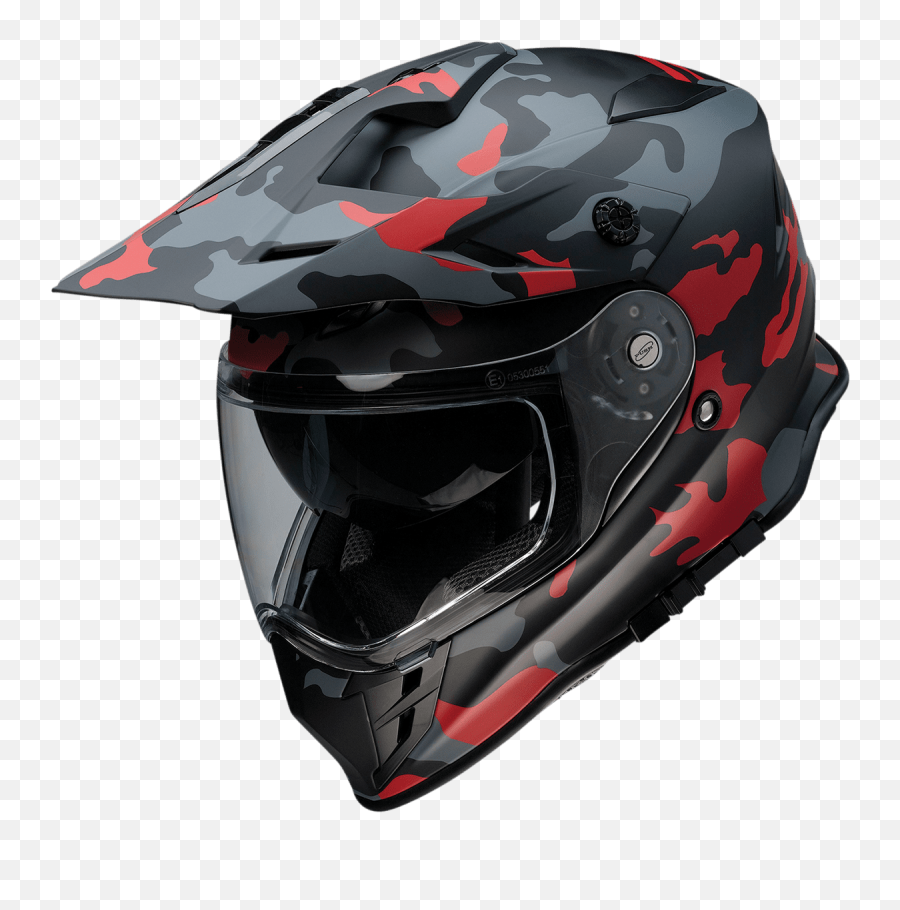 Z1r Range Helmet - Camo Red Xl Motorcycle Helmet Png,Icon Mainframe Cheek Pads