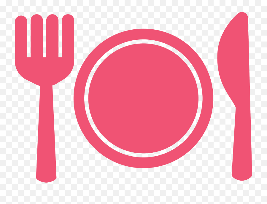 Download Cutlery Icon Pink Png - Full Size Png Image Pngkit Whatsapp Black And White Logo Png,Utensils Icon