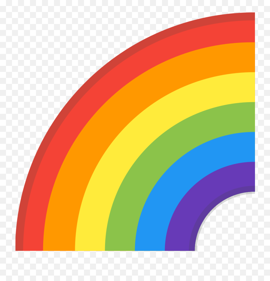 Rainbow Icon - Rainbow Emoji Png,Rainbows Png