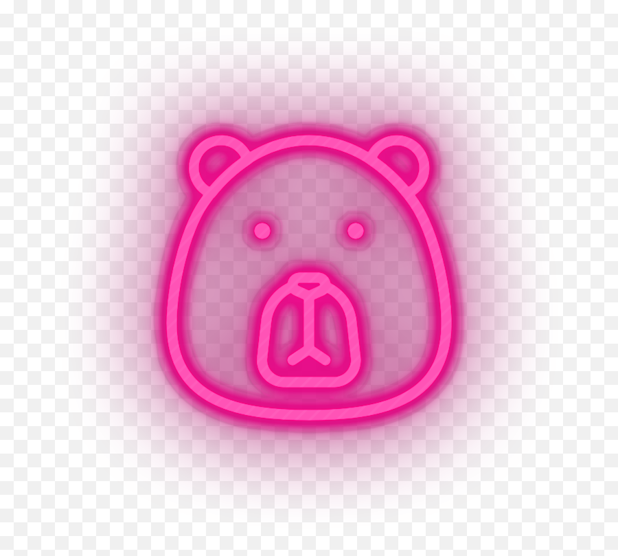 Bear Neon Sign - Animals Led Neon Decor Animal Png,Phone Icon Jpg