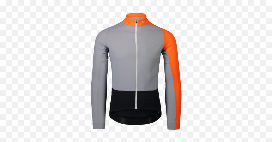 Essential Road Mid Ls Jersey Poc Granite Greyzink Orange - Cycling Jersey Gray And Orange Png,Hurley Icon Rashguard