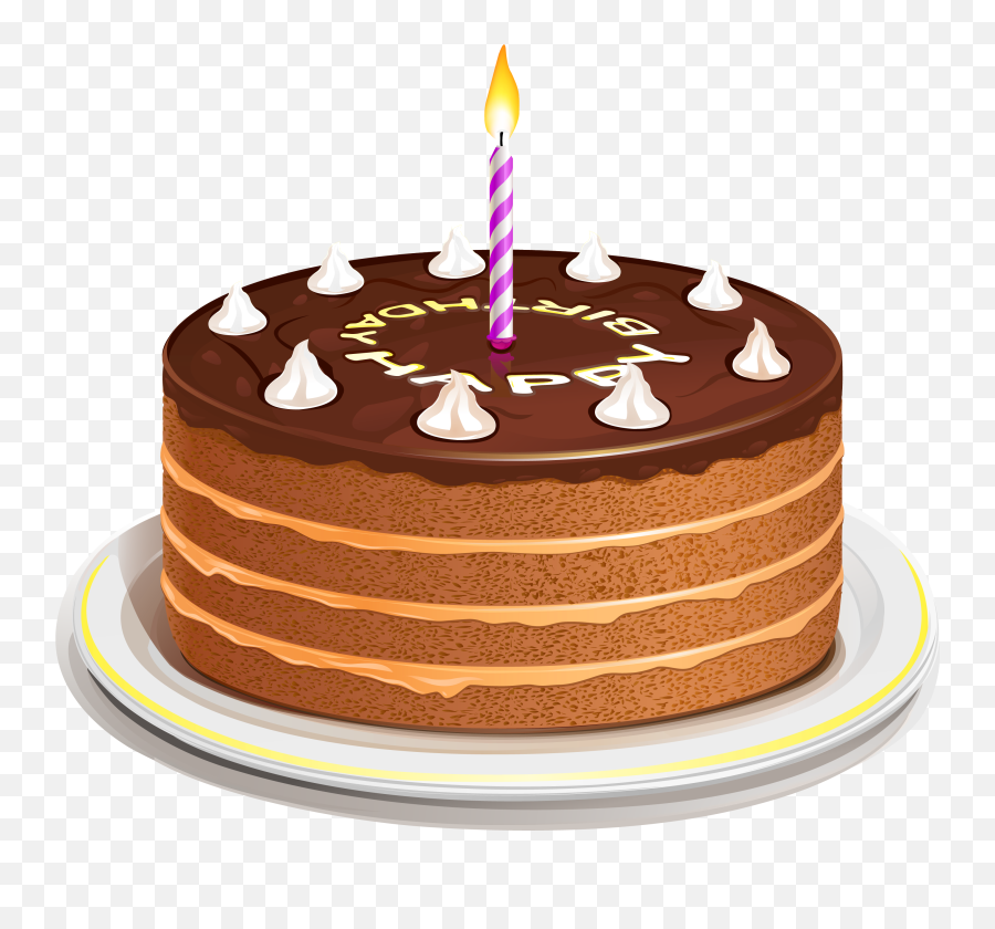 Birthday Cake Png Clipart Image - Birthday Cake Candles Png,Cake Clipart Png