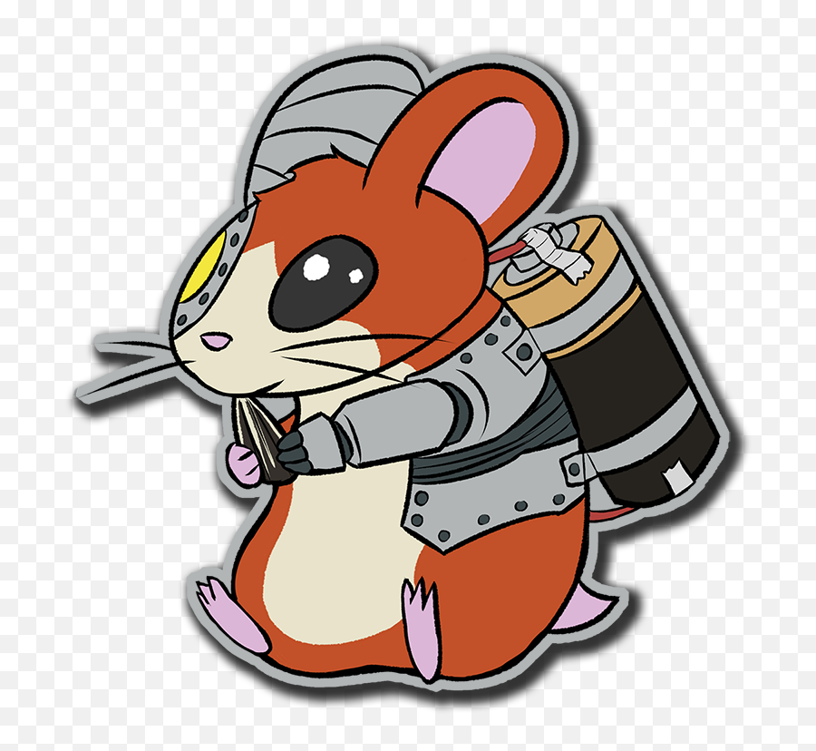 Cyborg Hamster Sticker Kalli Brown Online Store Powered - Happy Png,Hamtaro Icon