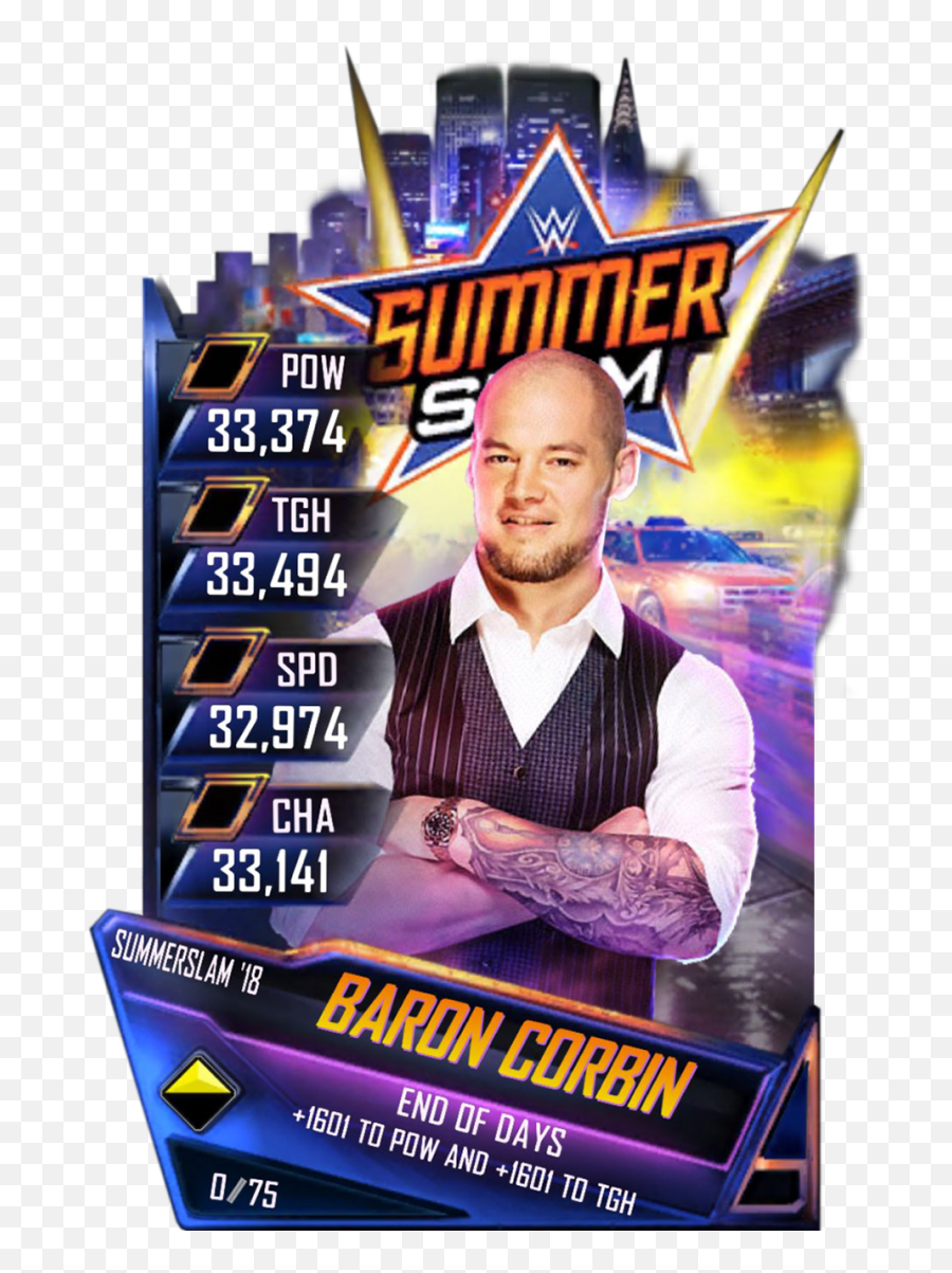 Wwe Supercard Summerslam - Wwe Supercard Summerslam 18 Png,Baron Corbin Png