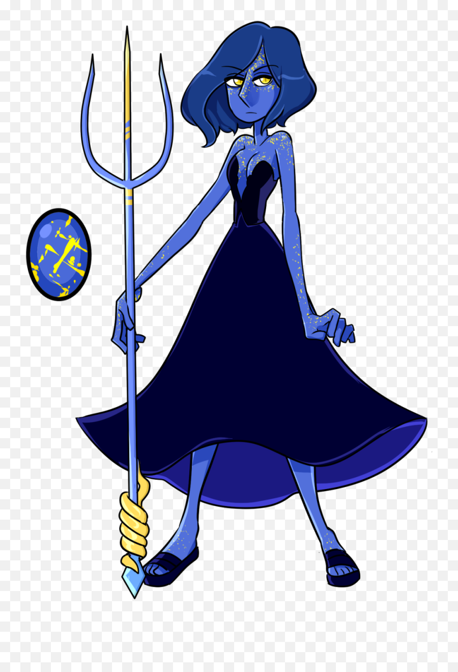 Download Hd U201c Royal Lapis Lazuli With Her Weapon A Long - Royal Lapis Lazuli Steven Universe Png,Lapis Png