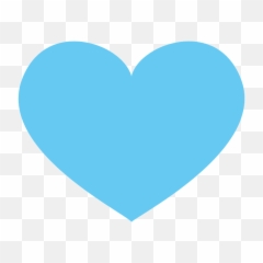 Emoji Faces Transparent Blue - Sky Blue Heart Emoji Png,Facebook Heart Png