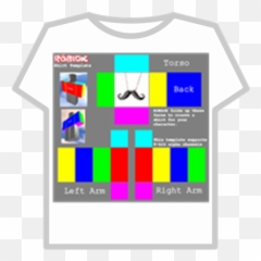 Mustache Necklace Transparent Background - Roblox Template Shirt png