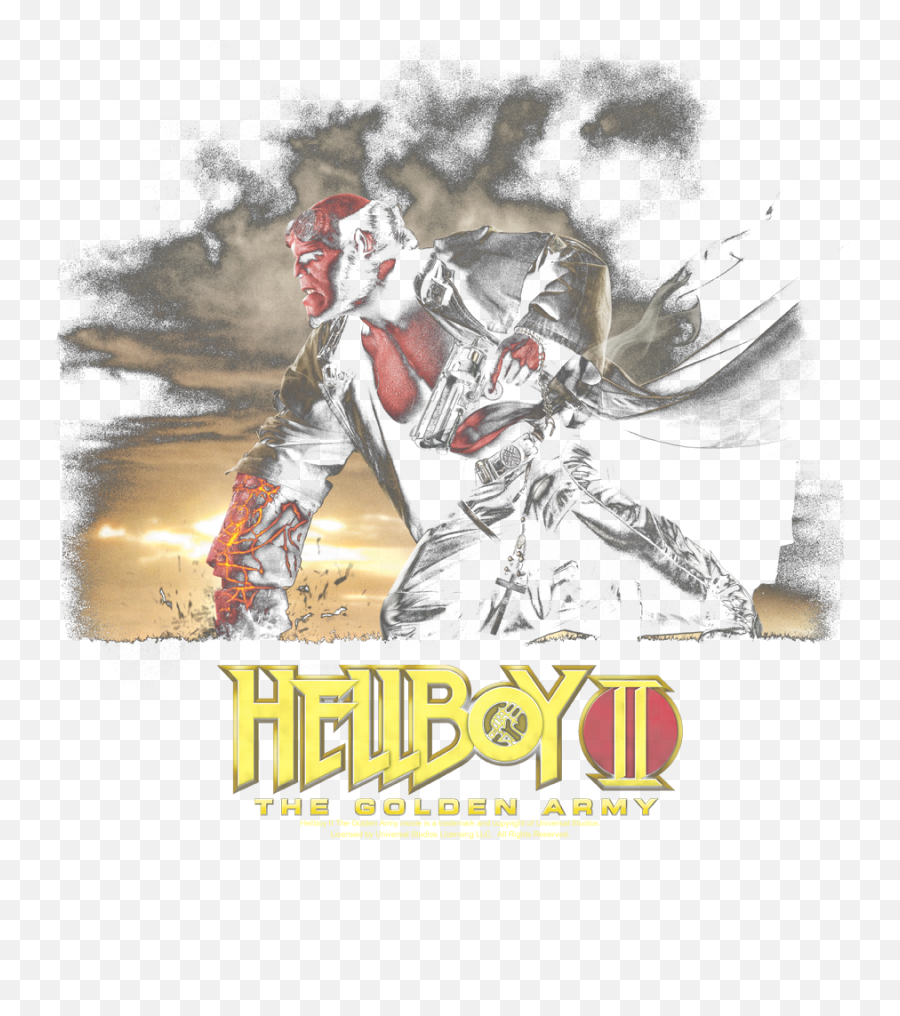 Hellboy Poster Art Juniors T - Shirt Art Full Size Png Hellboy 2,Hellboy Png