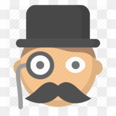 Monocle Icon - Emoji With Top Hat png