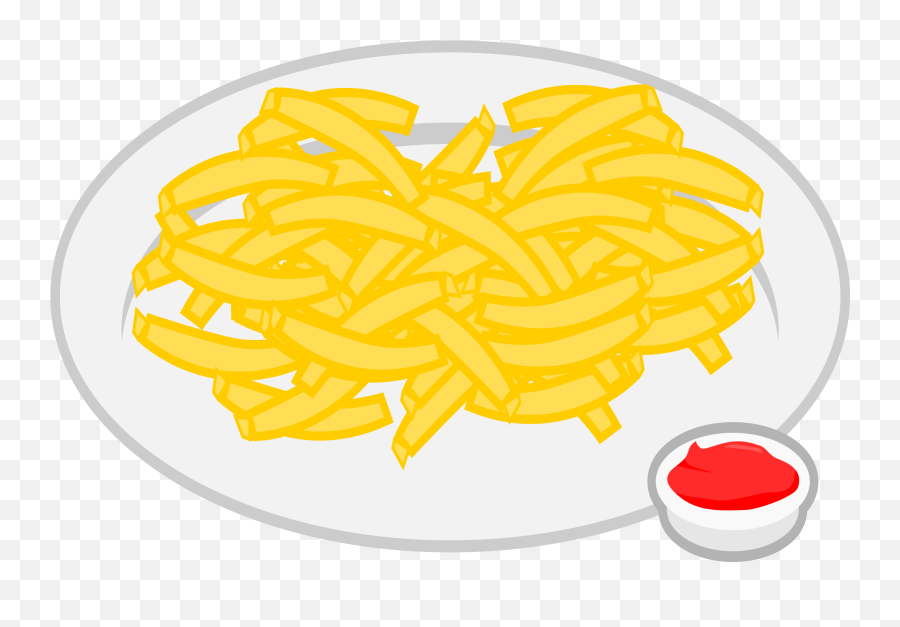 Clipart - French Fries Png Download Full Size Clipart French Fries On Plate Clipart,French Fries Png