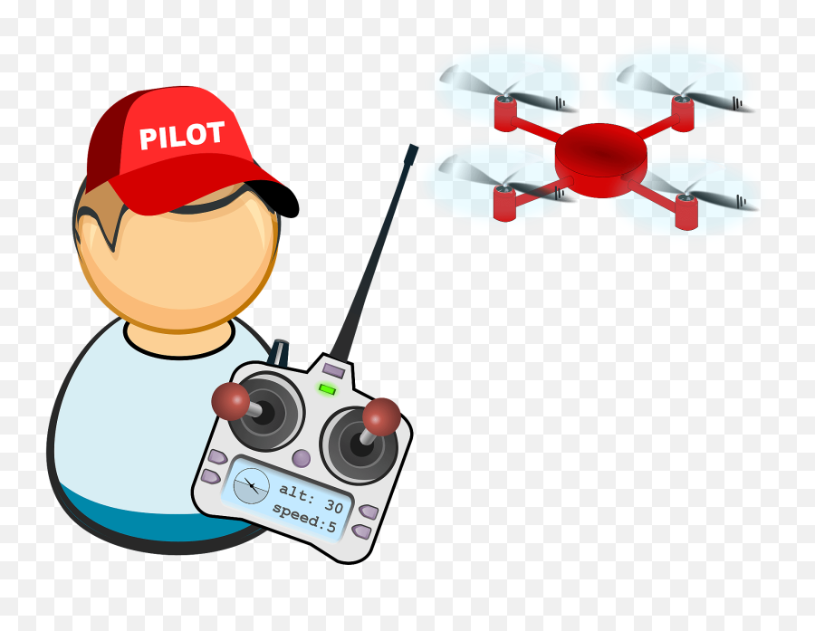 Drone Uav Pilot Clipart Free Download Transparent Png - Drone Pilot Clipart,Pilot Png