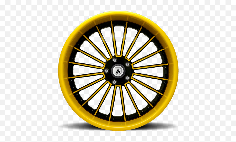 Download Af122 In Black And Yellow - Asanti Wheels Rims Yellow And Black Rims Png,Rims Png