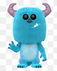 Monsters Inc - Sulley Flocked Pop Vinyl Figure Disney Funko png