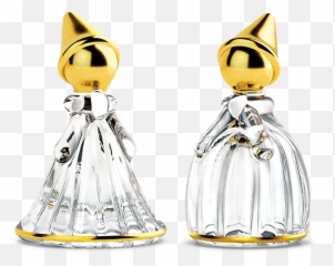 Holmegaard Fairytales Pair Of Gnomes Clear With Gold H 85 Cm Buy Here Png Elf Transparent