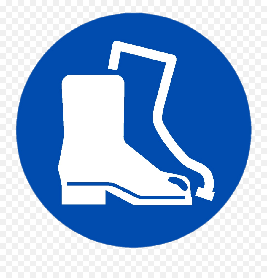 Feet Protection Symbol Transparent Png - Stickpng Foot Protection Ppe Sign,Radioactive Symbol Transparent