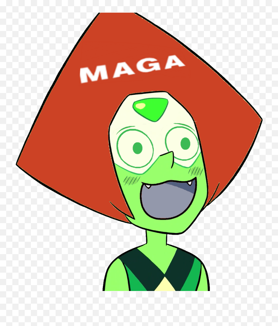 Maga Crippled America Green Clip Art Leaf - Peridot Make Peridot Maga Hat Png,Make America Great Again Hat Transparent