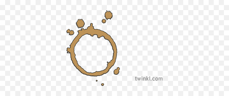 Coffee Cup Ring Illustration - Twinkl Step 3 For Tying Shoelaces Png,Coffee Ring Png