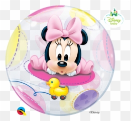 Disney Baby Minnie Mouse 22 Balloon - Minnie Mouse Balloons Png,Baby Minnie Mouse Png