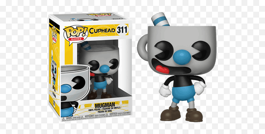 Cuphead - Mugman Pop Vinyl Figure Cuphead And Mugman Pop Figures Png,Cuphead Png